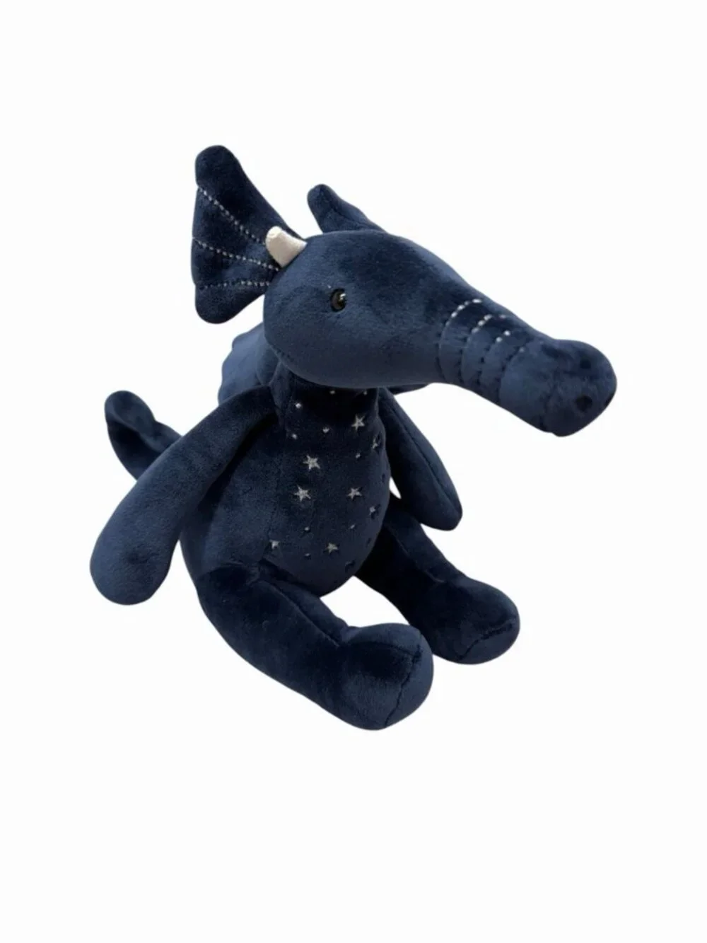 Jellycat Moonlight Dragon Plush Retired Dark Blue Dragon With White Stars Kids